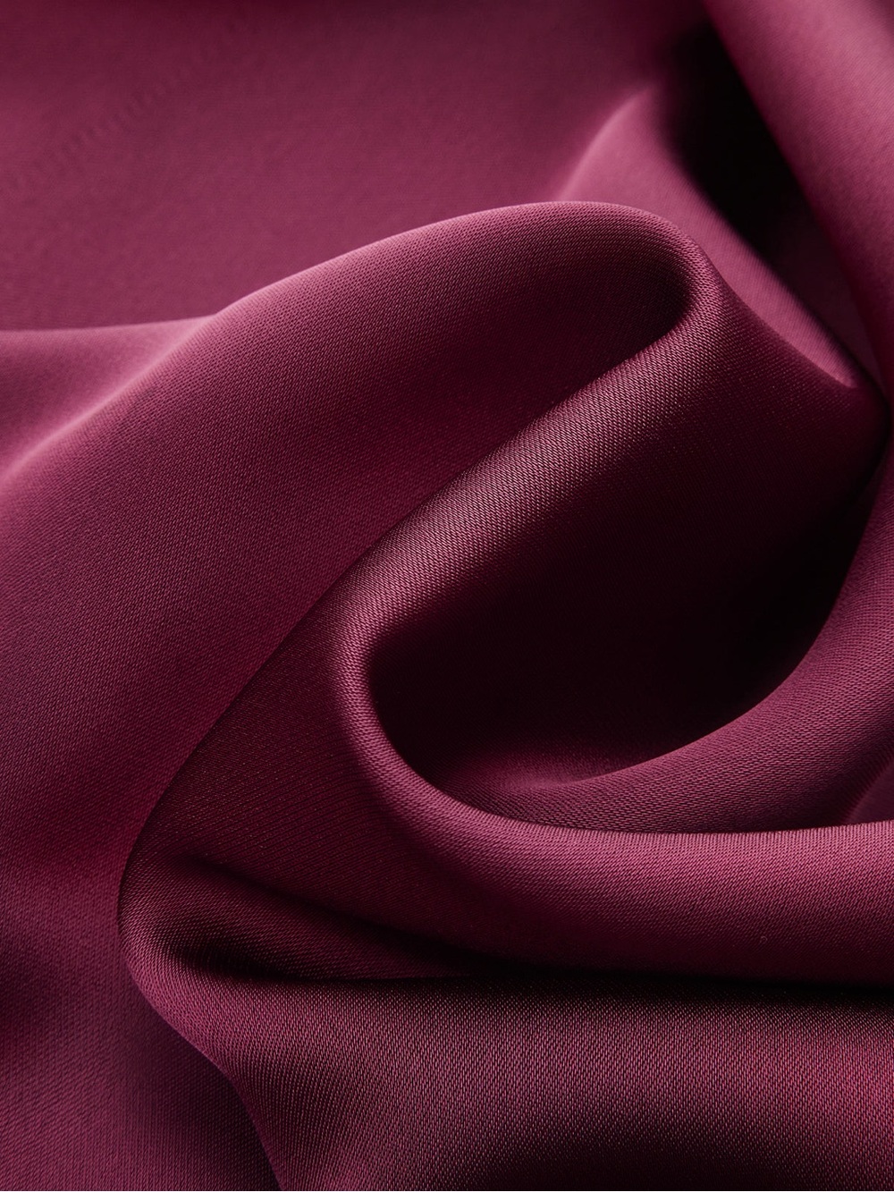 Commense chic Draped Satin Mock Neck Blouse with Tie LL1-40 - Picture 3 of 4